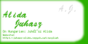 alida juhasz business card